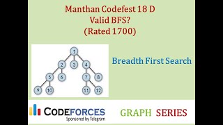 Codeforces Graph Series: Valid BFS (rated 1700) - BFS