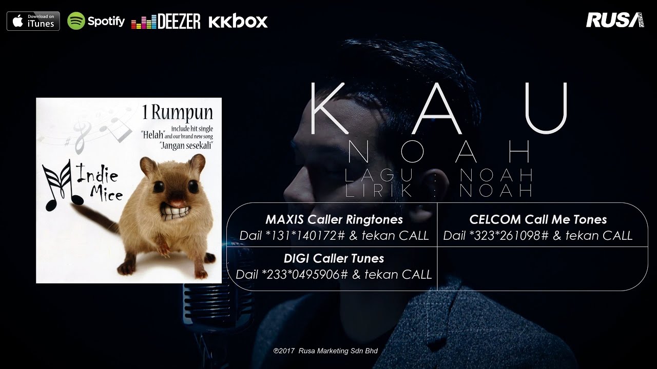 Noah Baharuddin - Kau (Official Lyrics Video)