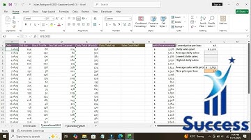 Excel 365/2021 Capstone - Level 3 Working with Sales Data | SIMnet Help Assignment Guide