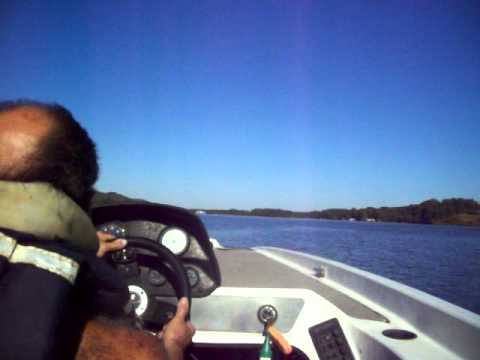Joe Rumore going 108 mph on Coosa river