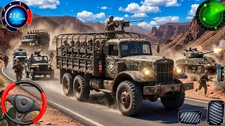 US Off-road Military Cargo Truck 2026 - Game New Army Truck Driving 3D Game: Android Gameplay screenshot 1