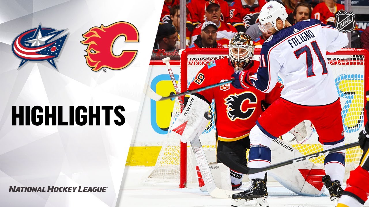 NHL Highlights | Blue Jackets @ Flames 