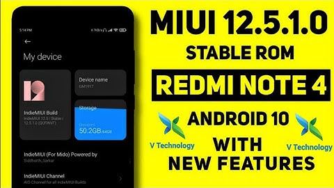 MIUI 12.5.1.0 | Redmi Note 4 | Mido | Android 10 | Review and Installation