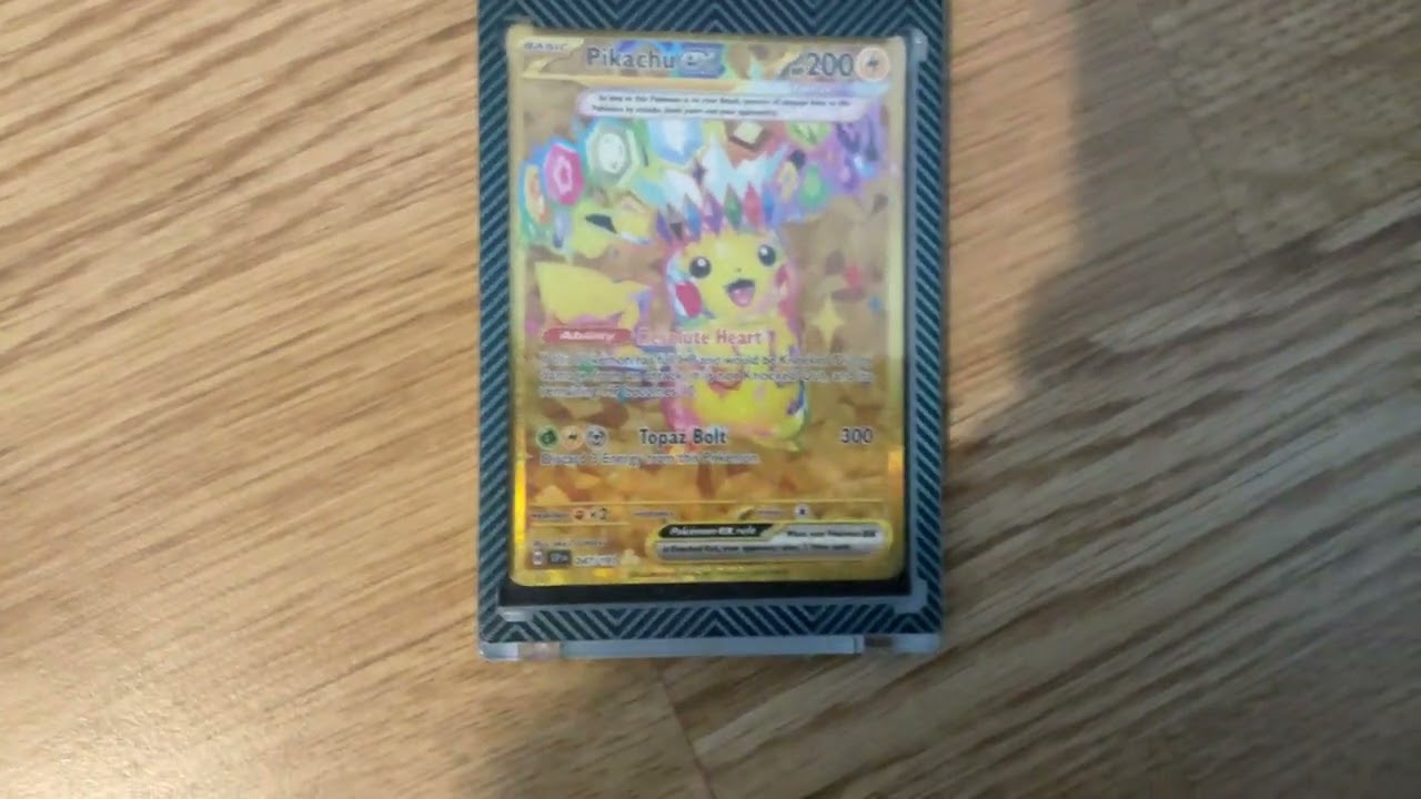 Gold Pikachu EX Tera 