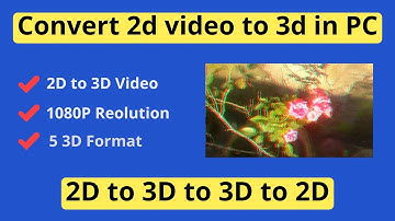 How to Convert 2d Video to 3d in PC