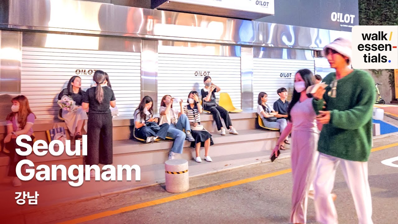 Friday Gangnam walk on Late-Summer Night 👯‍♀️👯‍♀️👯‍♀️ 4K60 ( Seoul, Korea )