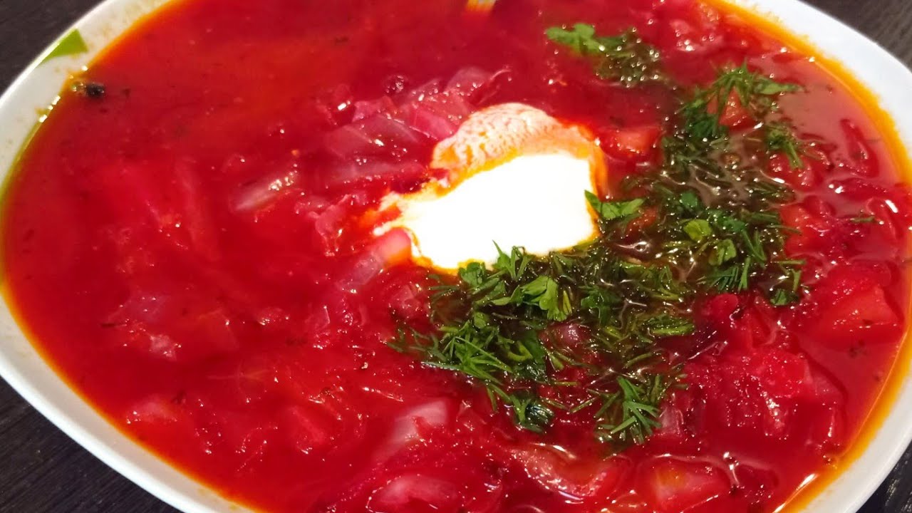 Ətsiz, qıpqırmızı,dadlı borş resepti.