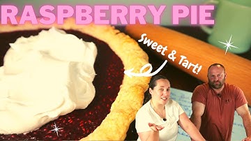 Easy RASPBERRY PIE Recipe! Special Old FAMILY Recipe! Uses Frozen Raspberries!