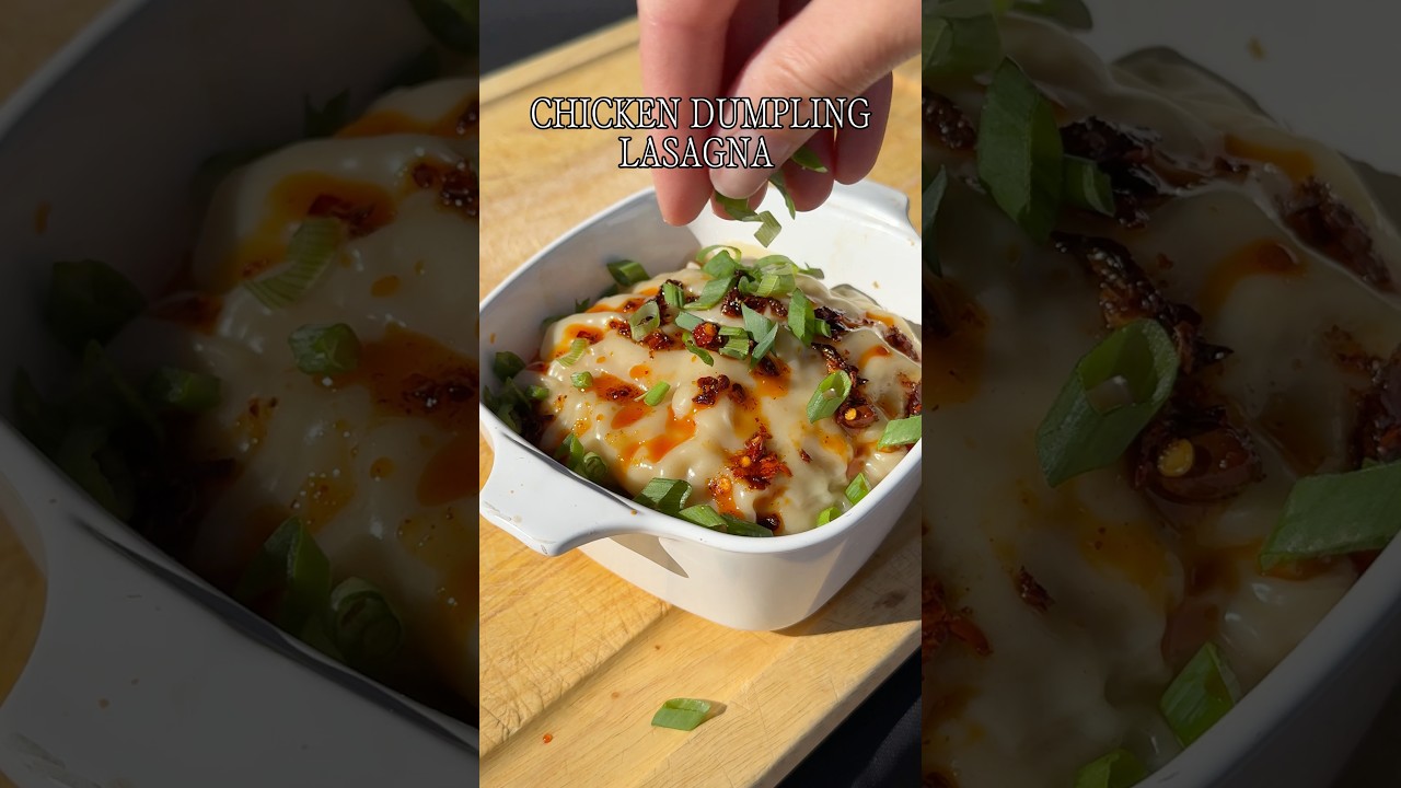 Вирусная лазанья с куриными клецками 🥟🔥 