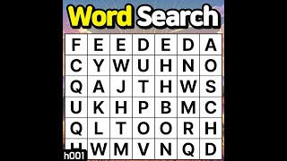 🔎Word search. Can you find them all? [word quiz, concentration, memory, brain training] hard#001 screenshot 3