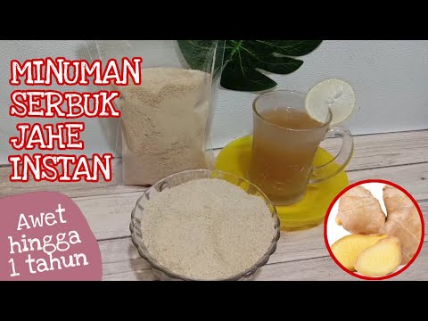 Cara Membuat Minuman Serbuk Jahe
