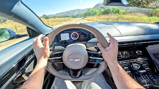 What It's Like To Drive The 2025 Aston Martin DB12 Volante (POV) First Drive 671bhp Aston Martin Db12 Volante World S Most Beautiful New Car
