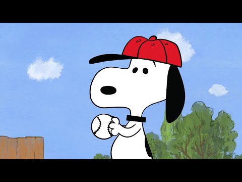 Snoopy and Woodstock Play Baseball