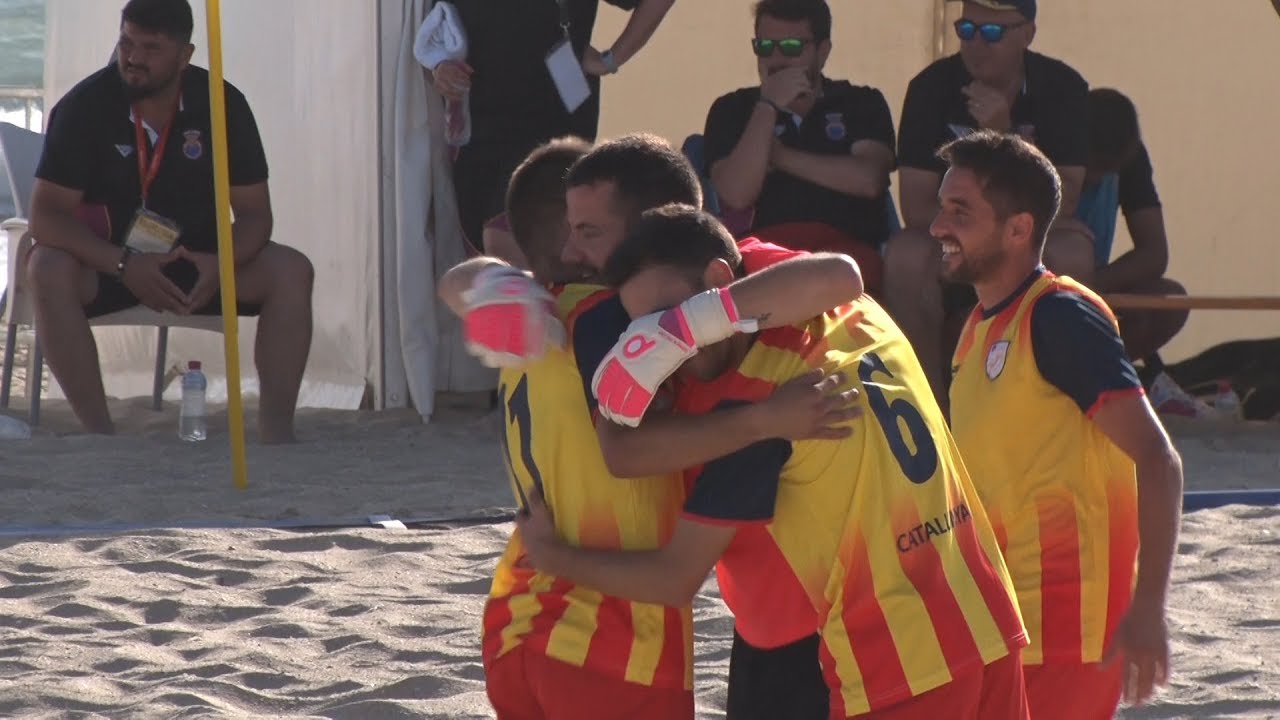 Castella La manxa - Catalunya. Campionat d'Espanya Sènior Masculí de Futbol Platja fcff formula
