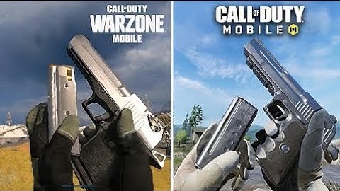 WARZONE MOBILE vs COD MOBILE ALL GUNS SOUND & RELOADING ANIMATION @iAnonymousYT