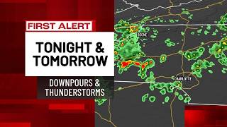 Rain, thunderstorms remains in Charlotte region through midweek
