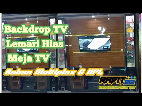 Backdrop TV  Lemari  hias Meja TV  Simpel  YouTube