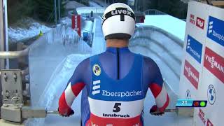Luge World Cup 2020/2021 Innsbruck Men's 2nd run