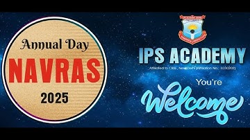 Live 🔴 || NAVRAS || Annual Day 2025 || IPS ACADEMY BHIND || 08 December 2025 ||