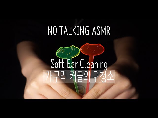 [NO TALKING ASMR] 개구리 커플의 귀청소 | Soft Ear Cleaning