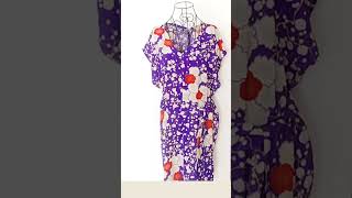 【着物リメイク】四角い布からでも！型紙なし♡ウエストリボンチュニックEasy ♡ waist tie dress     #shorts
