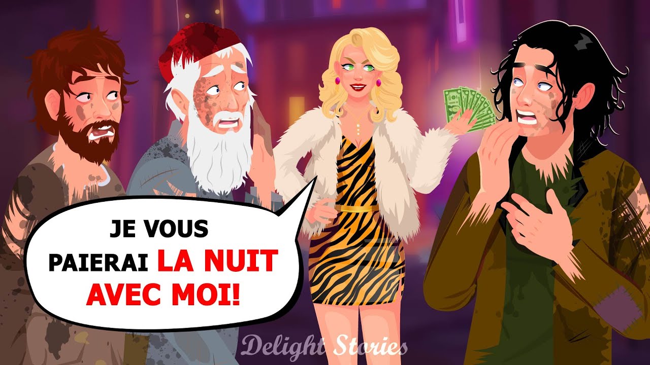 Une femme riche a payé un SDF pour passer la nuit avec elle - YouTube