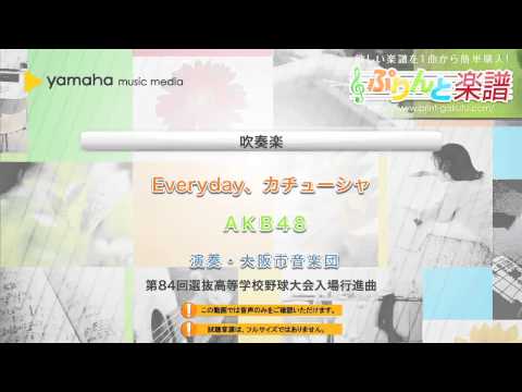 Everyday、カチューシャ-吹奏楽スコア・全パート譜セット- AKB48