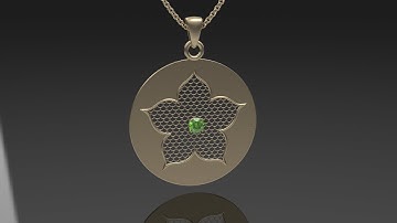 Create a pendant with boolean curves