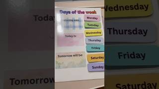 Interactive days of the week activity