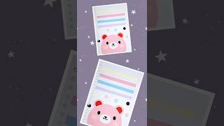 Kawaii Sweetest Pinky Bear Binder File Loose Leaf A5 Refill DIY