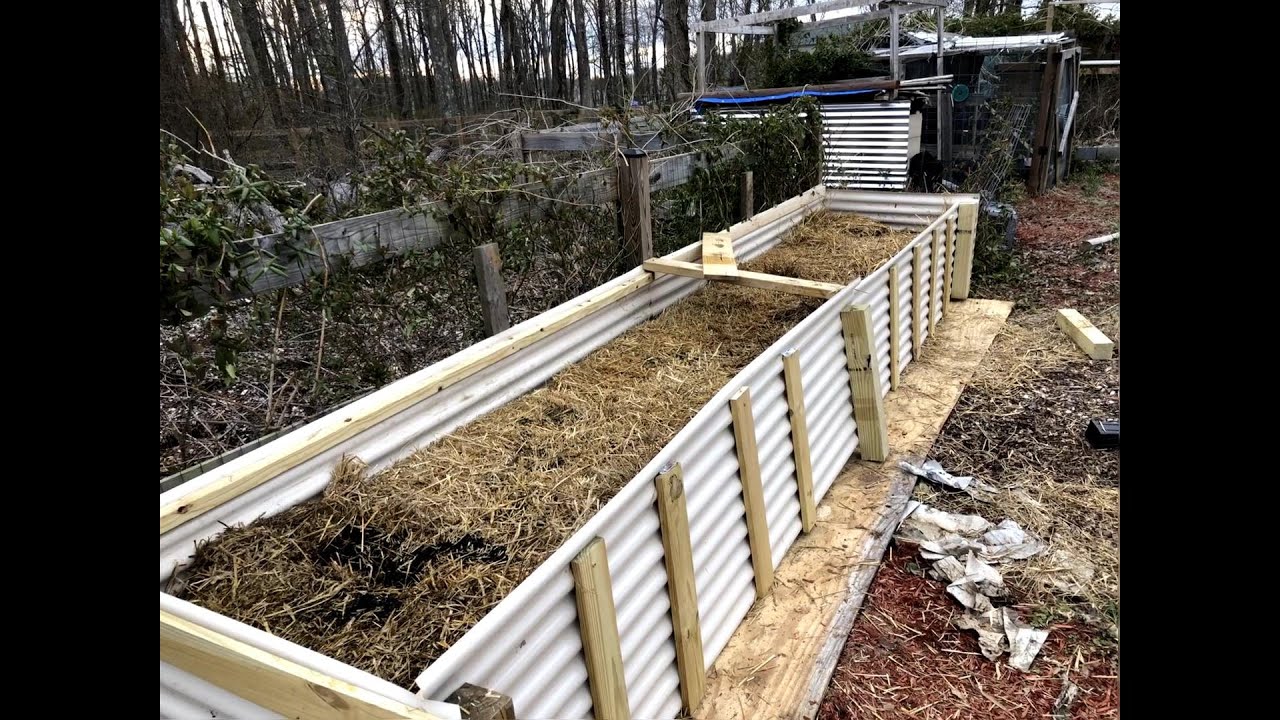 Straw bale garden Bed YouTube