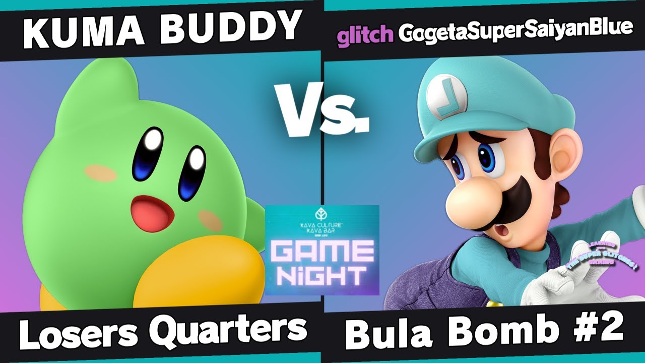 Bula Bomb 2 - KUMA BUDDY (Kirby, Palutena) vs GogetaSuperSaiyanBlue (Luigi) - Losers Quarters