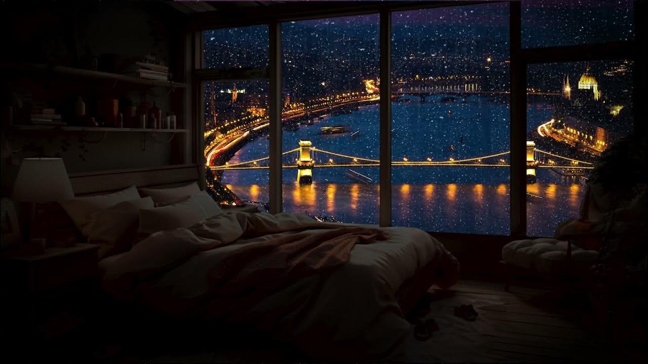 The Soothing PitterPatter of Rain on a Window Rainy Night in The City YouTube