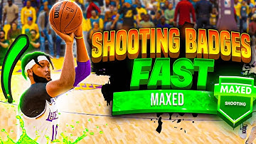 HOW TO GET SHOOTING BADGES FAST in NBA 2K23! BEST SHOOTING BADGE METHOD in NBA2K23! MAX BADGES FAST!