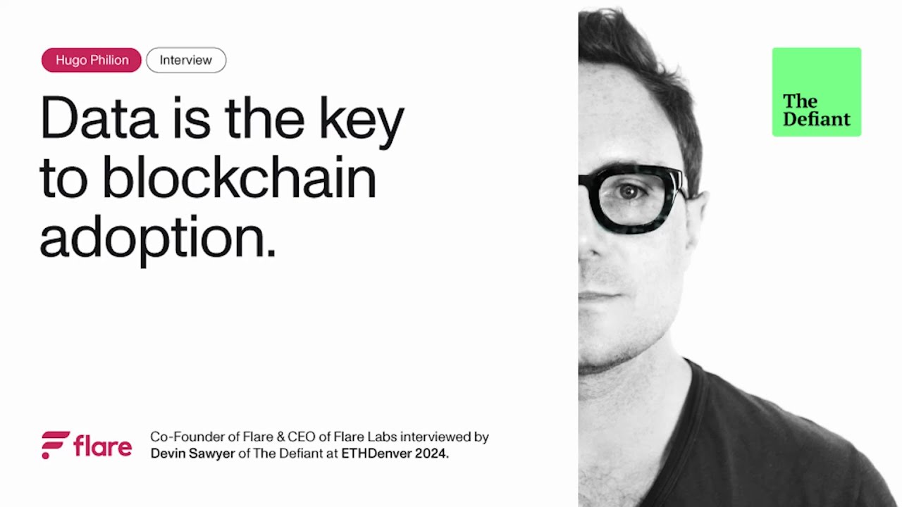 Hugo Philion of Flare interviewed by the Defiant at ETH Denver 2024.