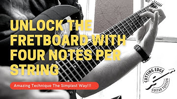 4 notes per string legato exercises - Easiest method! Quick Tip number 12