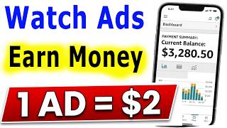 1ad 2 Watch Ads Make Money Online  Earn Money Online Watching Ads