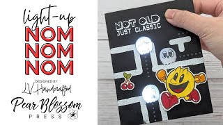 Light Up a Card for the Video Gamer in Your Life with @LVHandcrafted ... Nom Nom Nom!