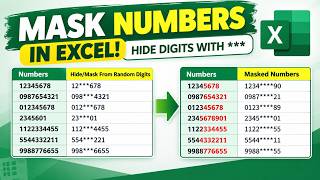 How to Hide Digits in Excel | Mask Numbers with Formulas
