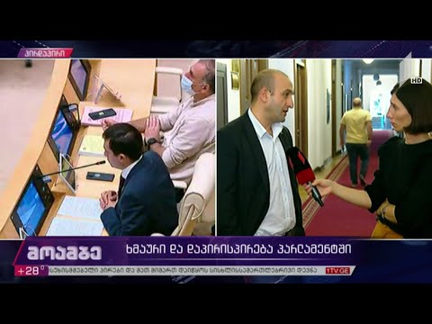 ხმაური და დაპირისპირება პარლამენტში - იაგო ხვიჩიას განცხადება