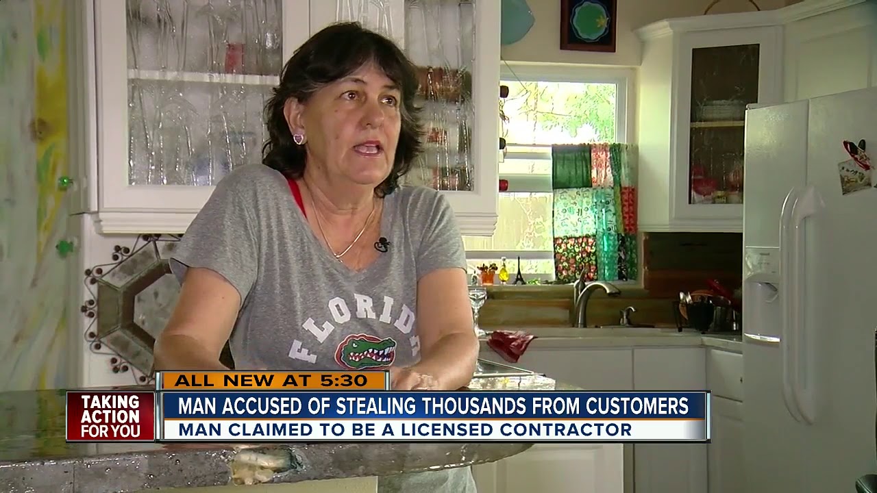 Man accused of stealing thousands from customers - YouTube