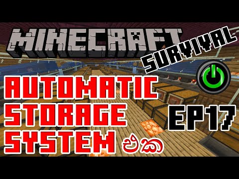 Automatic Storage System එකක් හදමු | Minecraft Survival | Episode 17 | Mybot Official