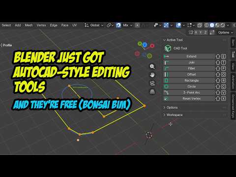 Blender Just Got AutoCAD-Style Editing Tools And They're Free Bonsai BIM