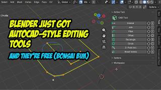 Offset, Fillet, Extend in Blender? Bonsai BIM Gives You Real CAD Tools