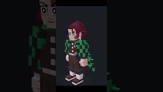 How to make Nezuko in Minecraft #shorts