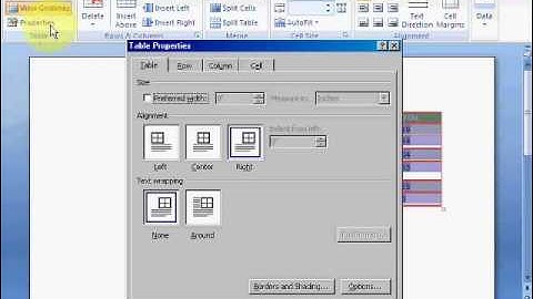 MS word 2007 tutorial in hindi-Table alignment,table properties,text wrapping