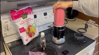 Making a Frozen Fruit Smoothie with the NutriBullet