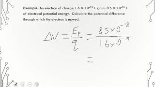 4. Electric Potential Difference (Voltage)