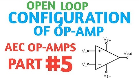 OPEN LOOP CONFIGURATION | AEC OP-AMPs | PART 5 |