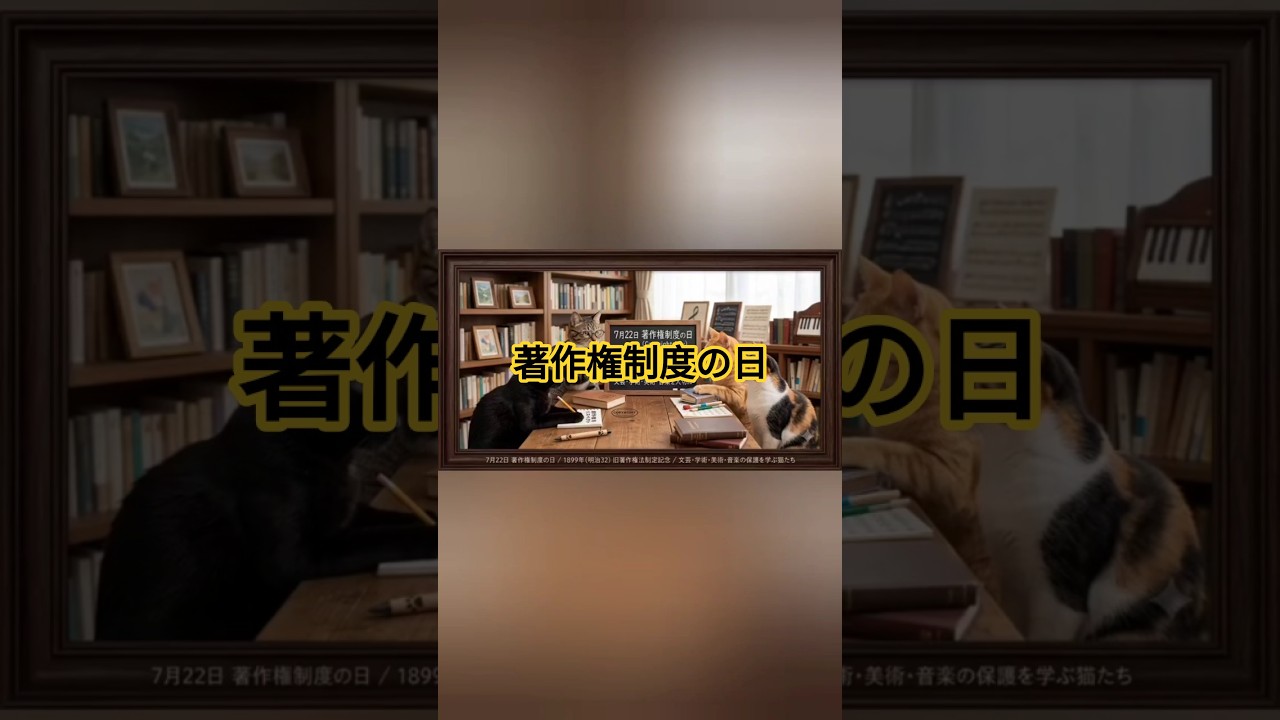 著作権制度の日 7月22日